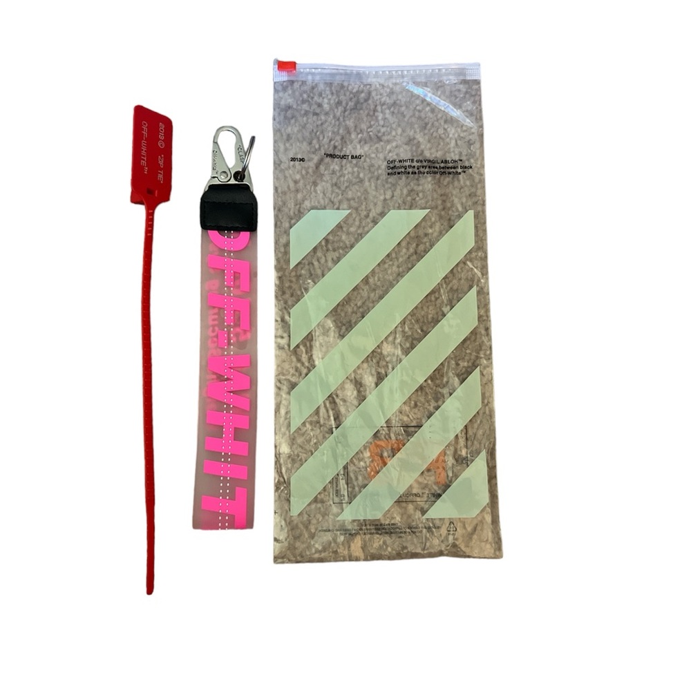 Off White custom keychain Pink